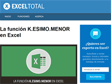 Tablet Screenshot of exceltotal.com